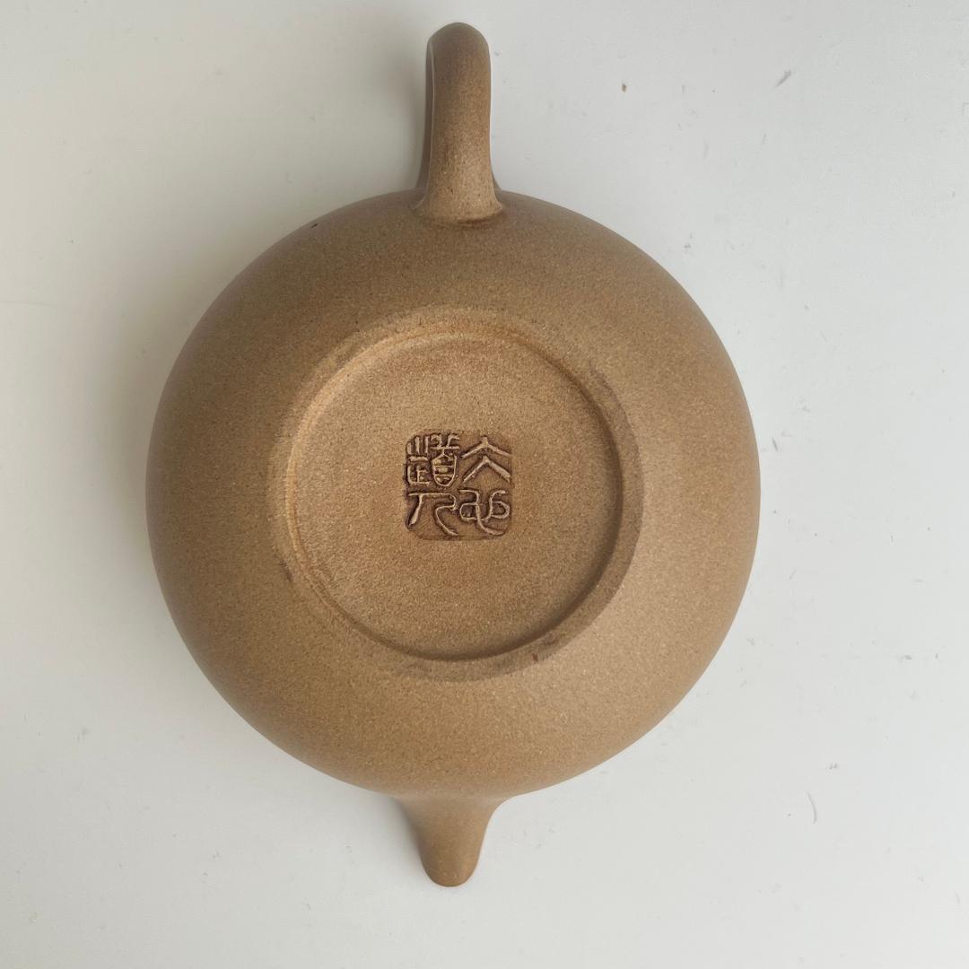 梨皮 朱泥 泳心道人 底款 寿珍 蓋裏印 煎茶急須