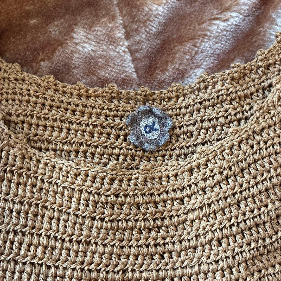 45rpm ハンドニット　ベスト　茶色