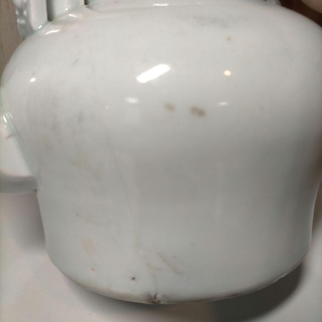 朝鮮古美術 李朝白磁水注 白磁提手水注 朝鮮古美術