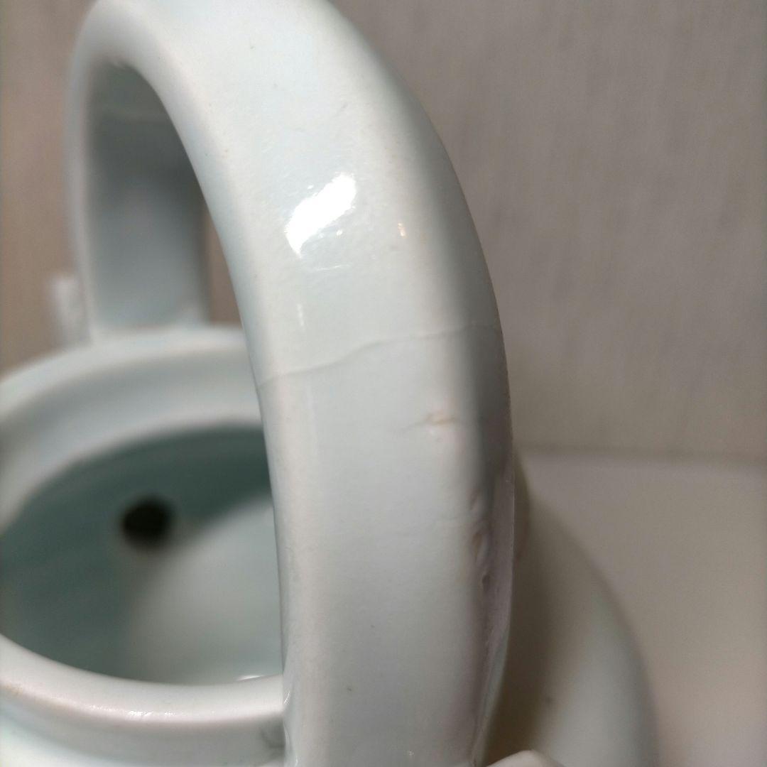 朝鮮古美術 李朝白磁水注 白磁提手水注 朝鮮古美術