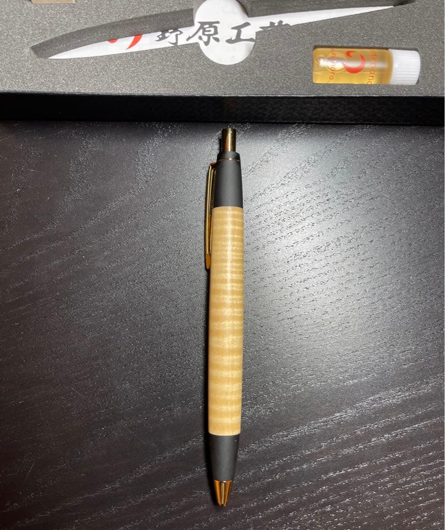 野原工芸 栃縮杢のボールペン・スタンダード【新品】 野原工芸 【栃 縮