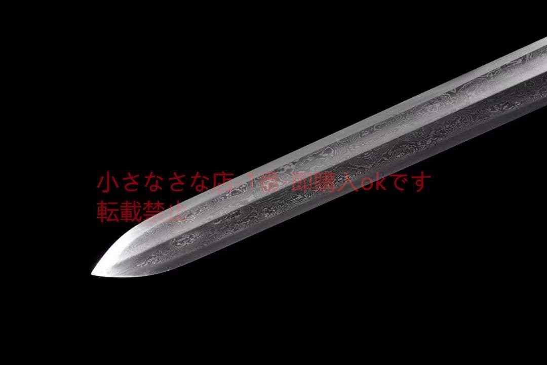 銅装模様鋼臥龍剣   古兵器 武具 刀装具 日本刀 模造刀 居合刀