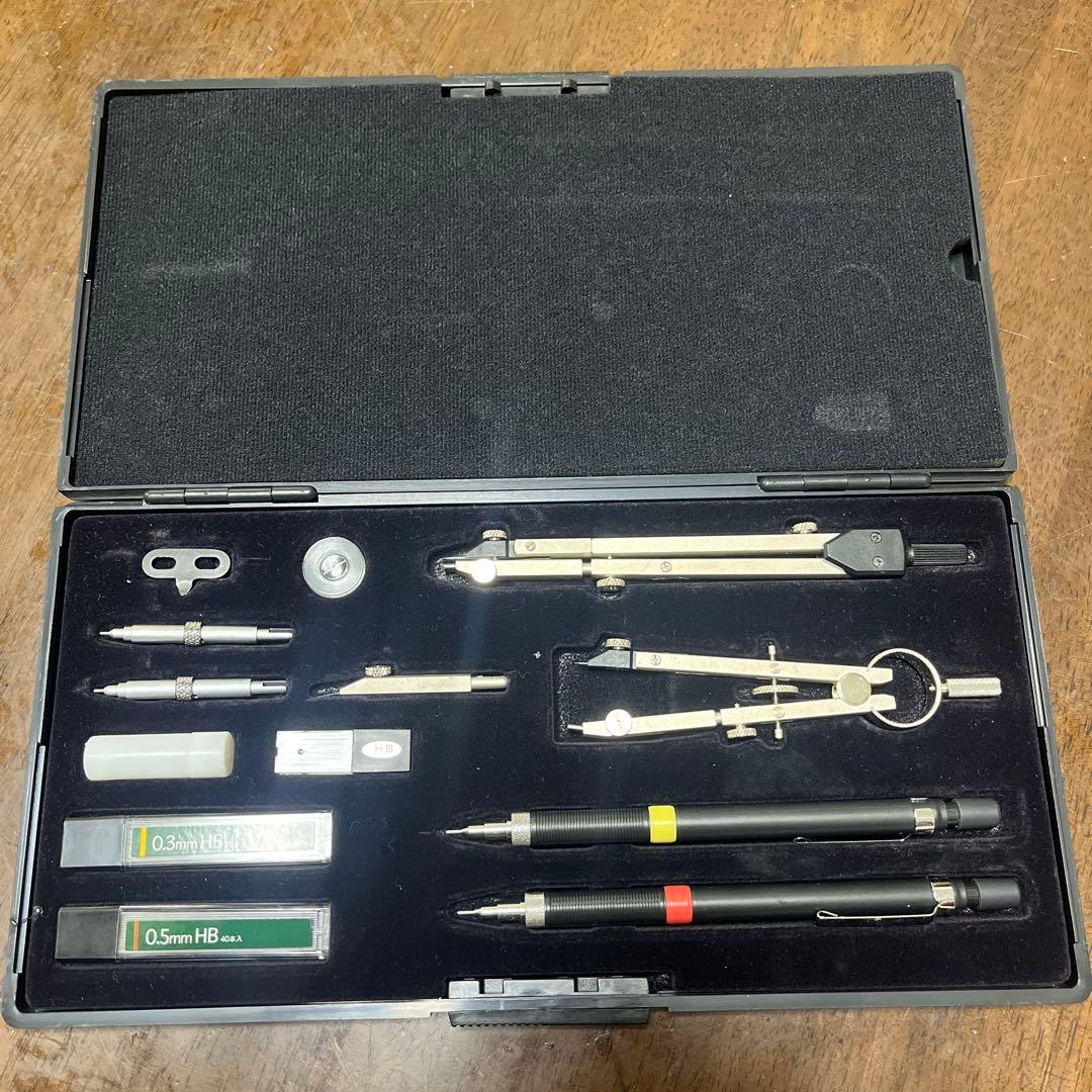 コンパスセット コクヨ 製図器 Sシリーズ コンパス 15点 新品未使用