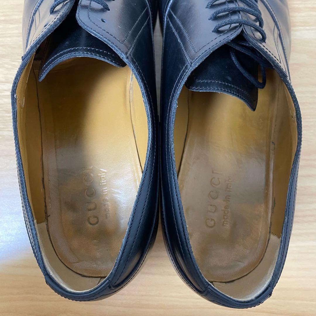 グッチ 547662 バック ロゴ ストレート チップ 革靴　11