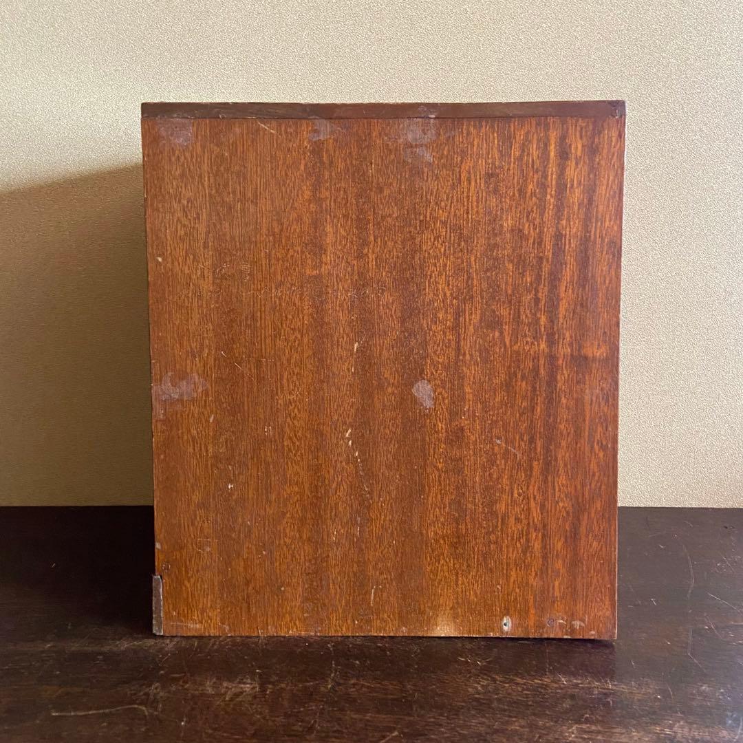 昭和レトロ 古引き出し ナショナル自転車 ビンテージ家具 非売品 小