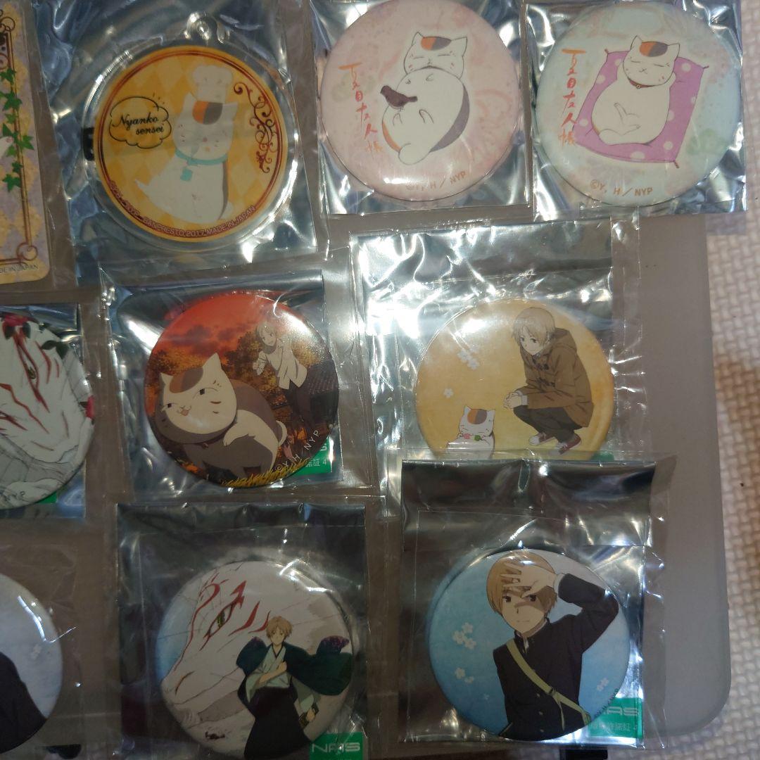 夏目友人帳　缶バッジ　コースター　アクリルチャーム　未使用前売券　パンフレット