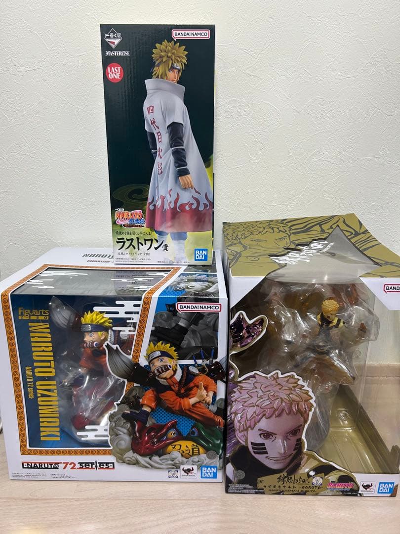 ラストワン 波風ミナト新品＋ナルト72series新品＋絆Relation開封品