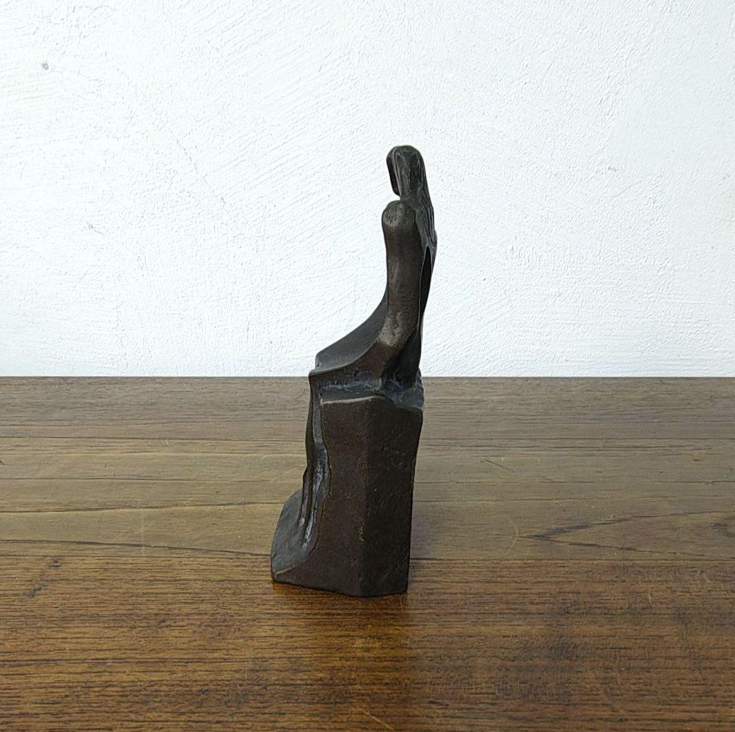 重岡建治】彫刻 オブジェ 置物 サインあり 重岡建治】彫刻 オブジェ