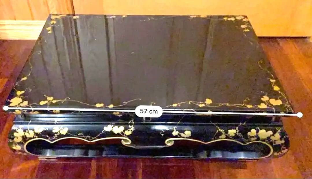 漆器、蒔絵の花台、大きい