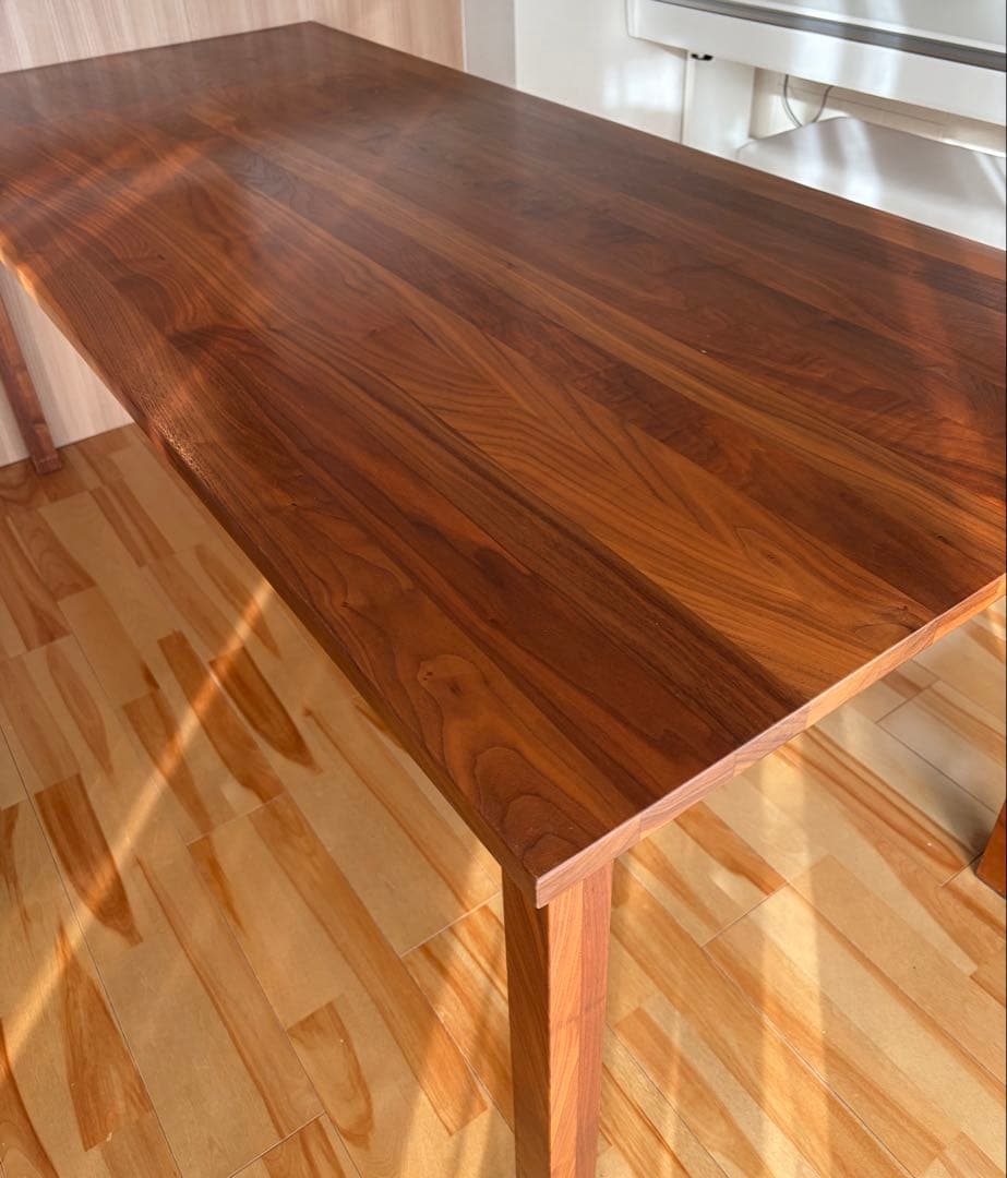 【期限付き出品】無印良品 無垢材ウォールナット テーブル 180cm