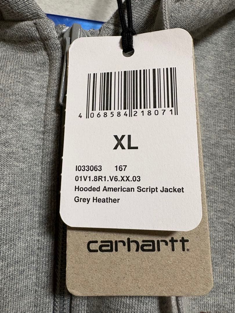 Carhartt グレー フルジップパーカー XL