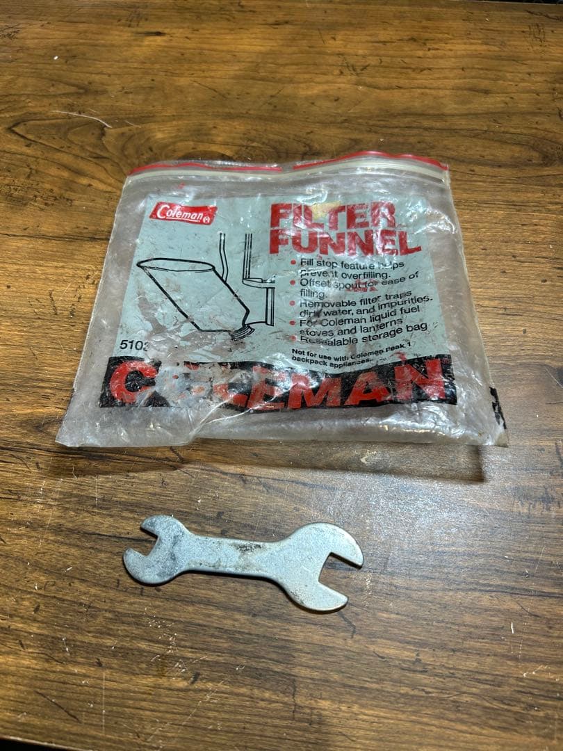 【希少品・動作確認済】コールマン508 バーナー　2レバー式　カバー、付属品付き