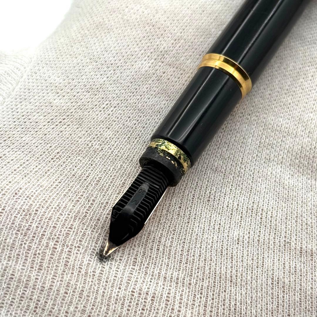 Waterman Ideal 万年筆 黒　ペン先18金　ブックカバー付き