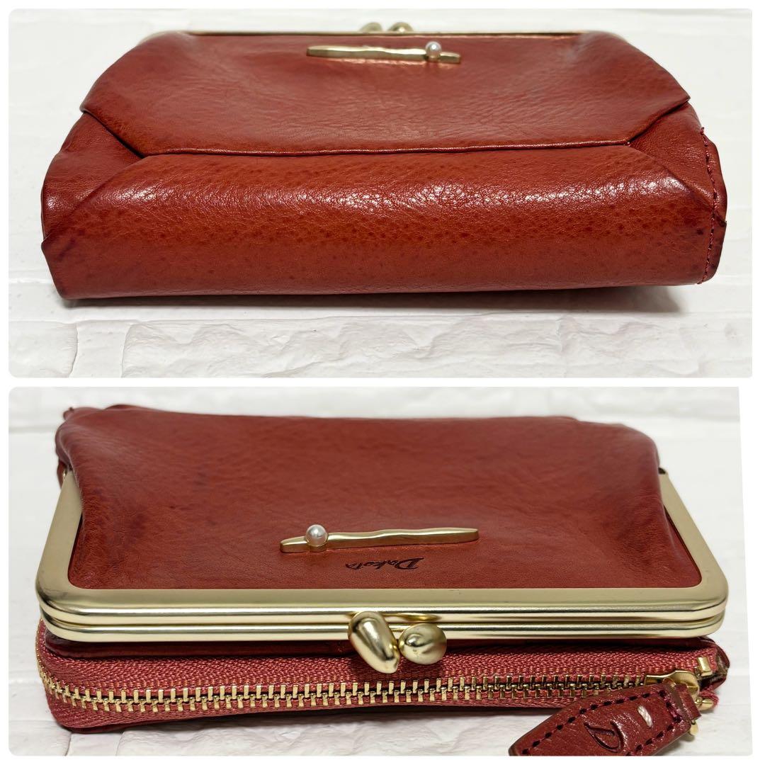 未使用】Dakota ダコタ ペルラ コンパクト財布 ピンク がま口 二つ折り