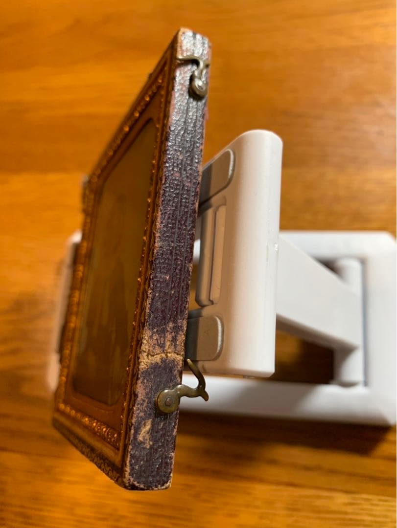 アンブロタイプ アンティークフォト ロット（2）夫と妻 面白い手書きの