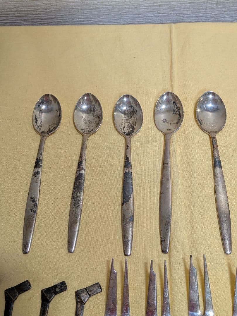 銀製　SILVER スプーン　フォーク　楊枝　381g