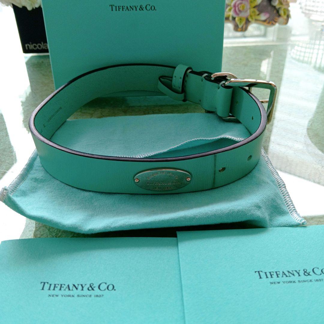 ティファニー tiffany 犬 ペット 首輪 箱入り 格安 L 誕生日記念日