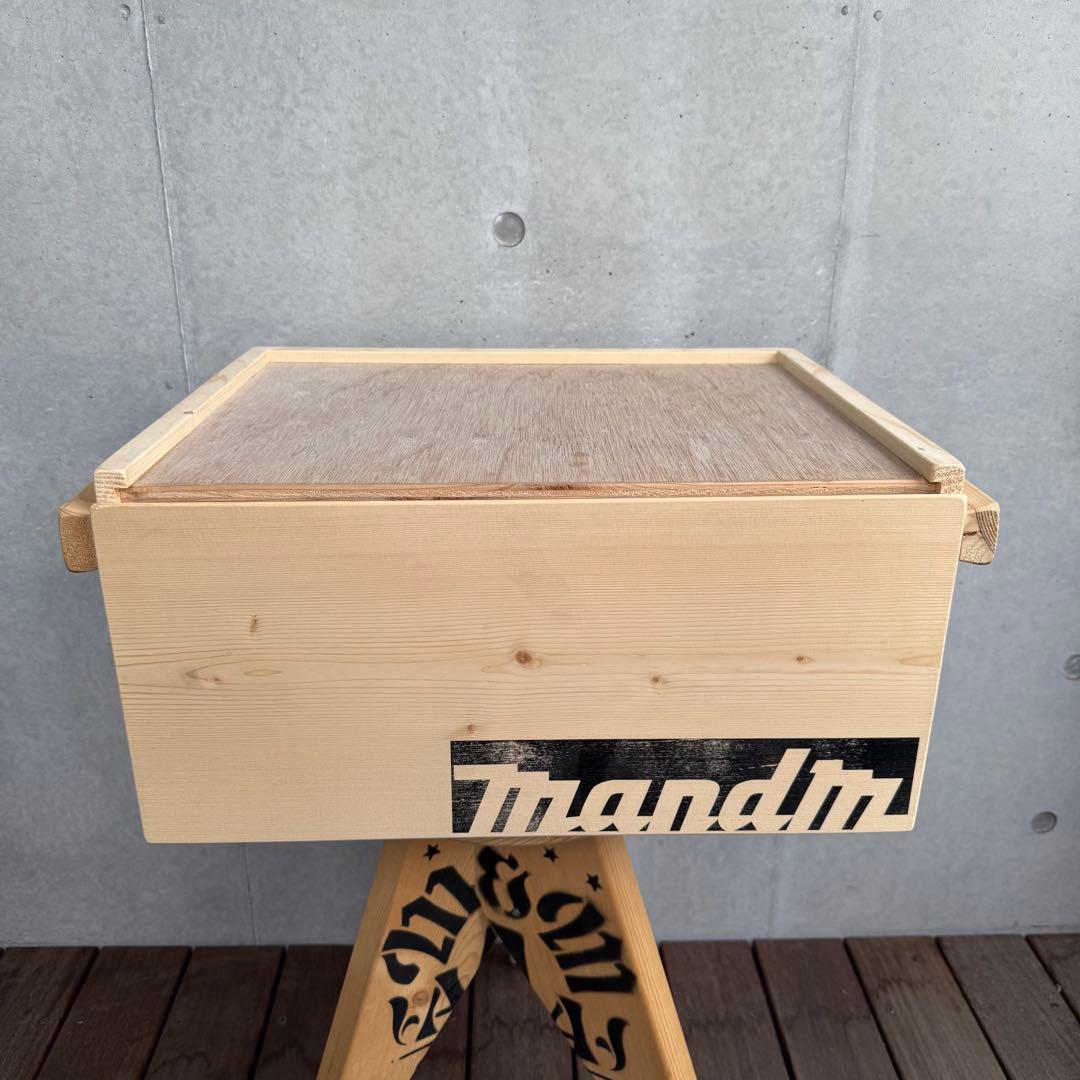 M&M カスタムパフォーマンス 木製5段収納ラック キャスター付き