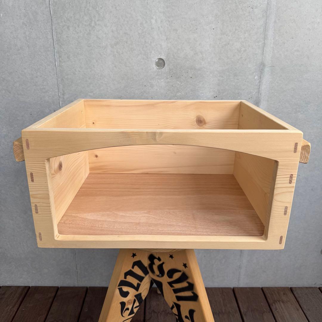 M&M カスタムパフォーマンス 木製5段収納ラック キャスター付き