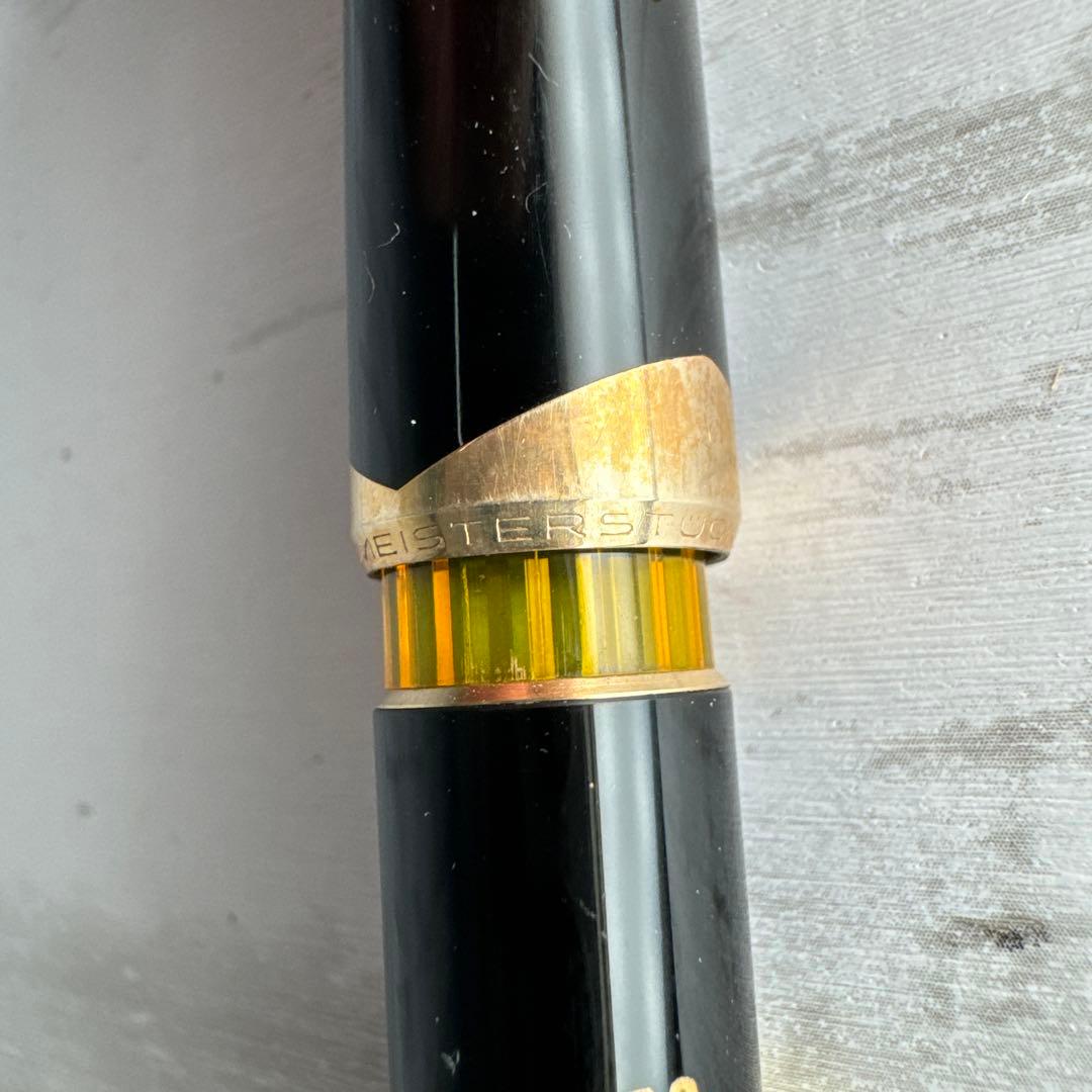 モンブランボールペン稀少美品！金運呼ぶ総プラチナ張り☆ハンマー