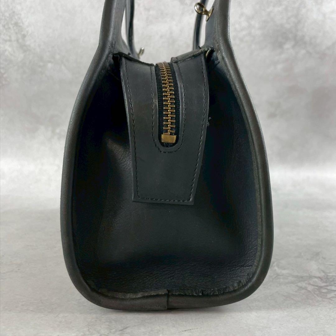 ✨美品✨オールドコーチ　ショルダーバッグ　2way ハーフムーン　レザー　黒