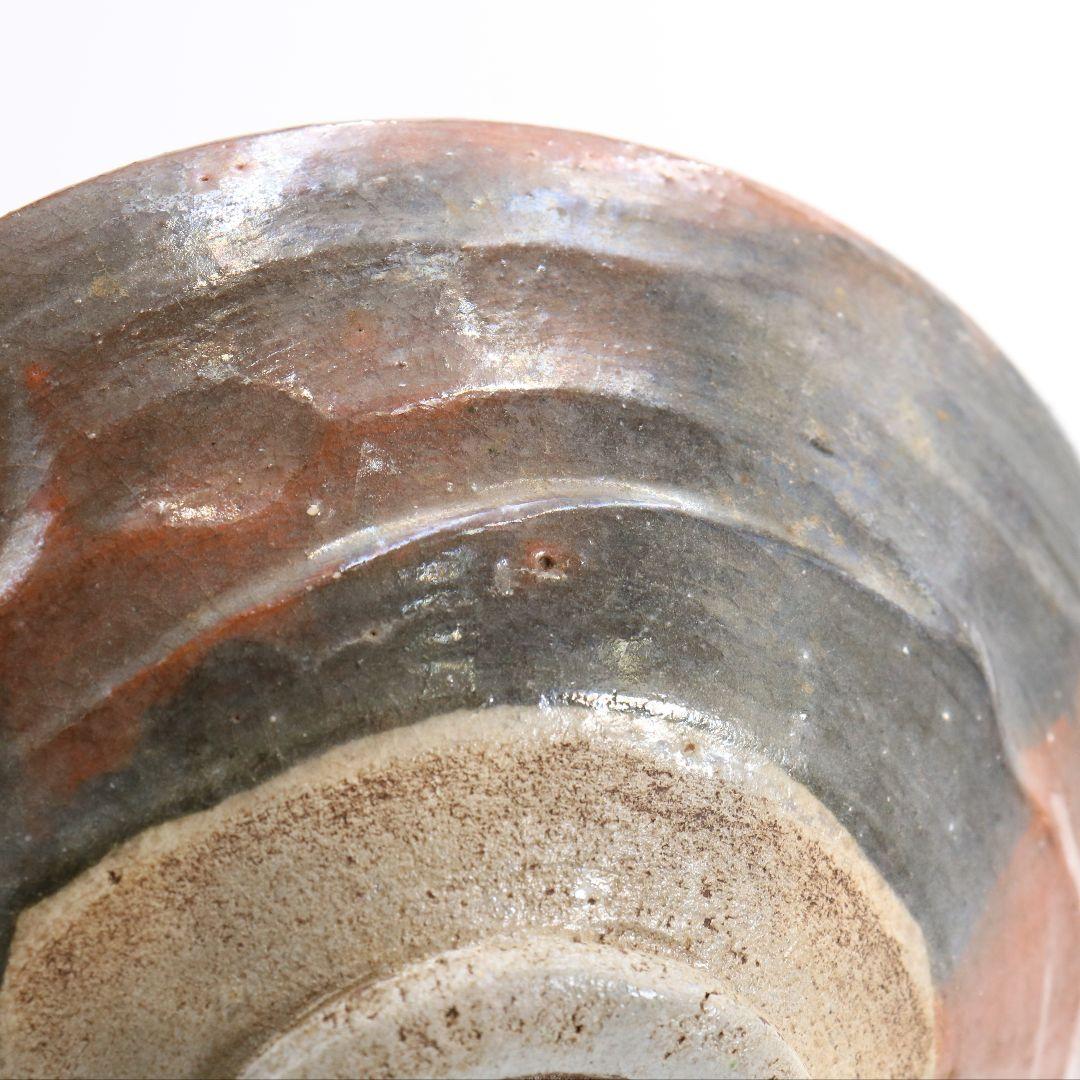 十一代 楽吉左衛門 慶入作 赤平茶碗 弘入極/即中斎書付　DX254　1F6B