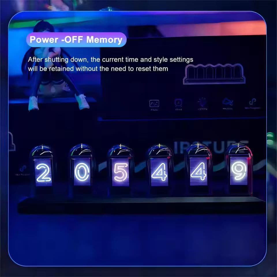 未開封 新品 ニキシー管 時計 IPSTUBE H401 - メルカリ