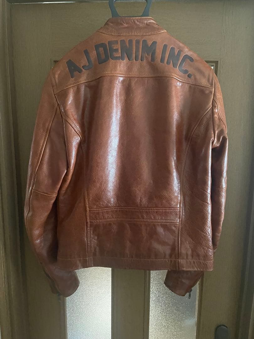 ARMANI JEANS レザージャケット 牛革 Mサイズ相当 ARMANI JEANS レザー