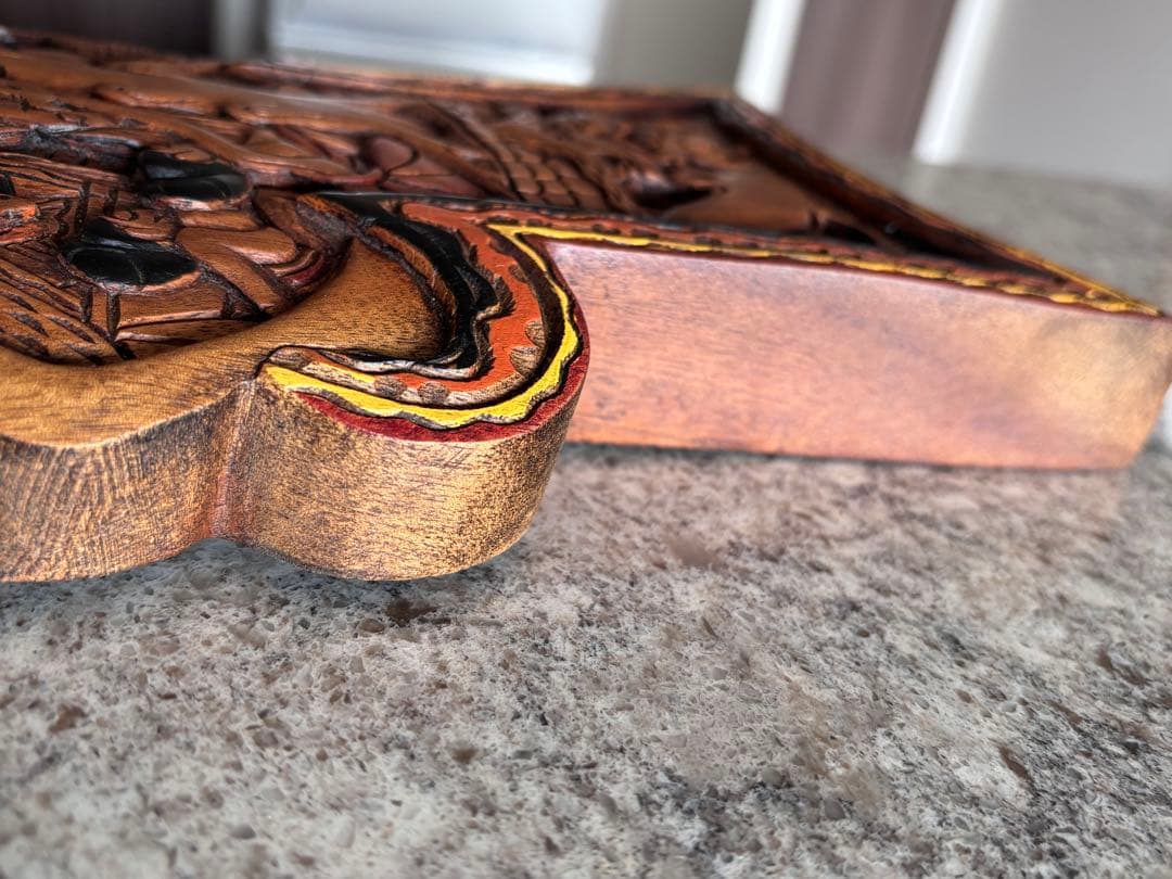 木彫•彫刻】 パラオ ストーリーボード（テバン工房作品「魔法の