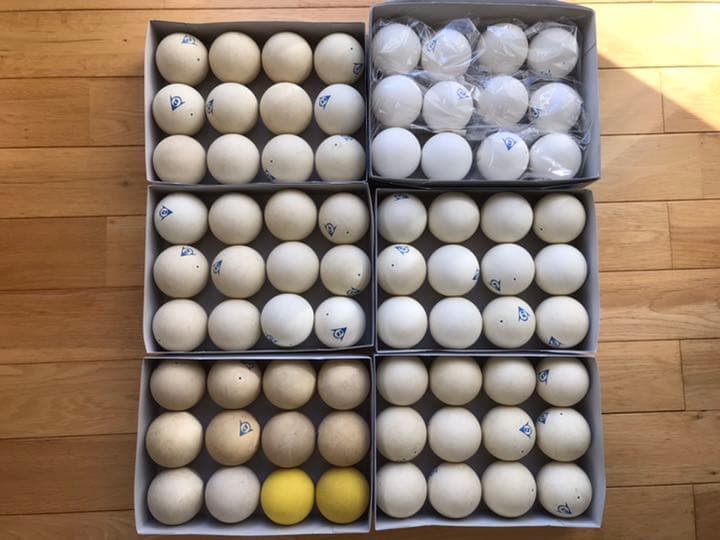 ソフトテニスボール ダンロップ練習球 68球 新品12 中古56 練習球 練習