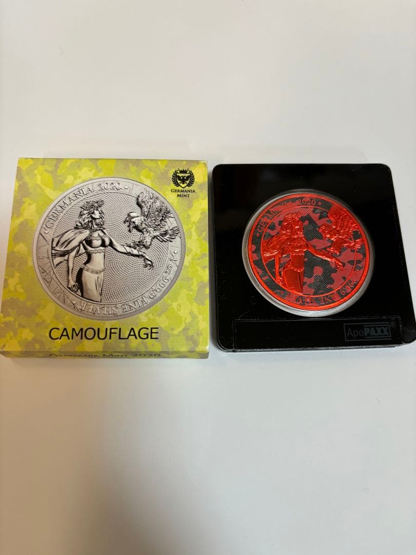 2020 ドイツ ゲルマニア CAMOUFLAGE 純銀1オンス銀貨