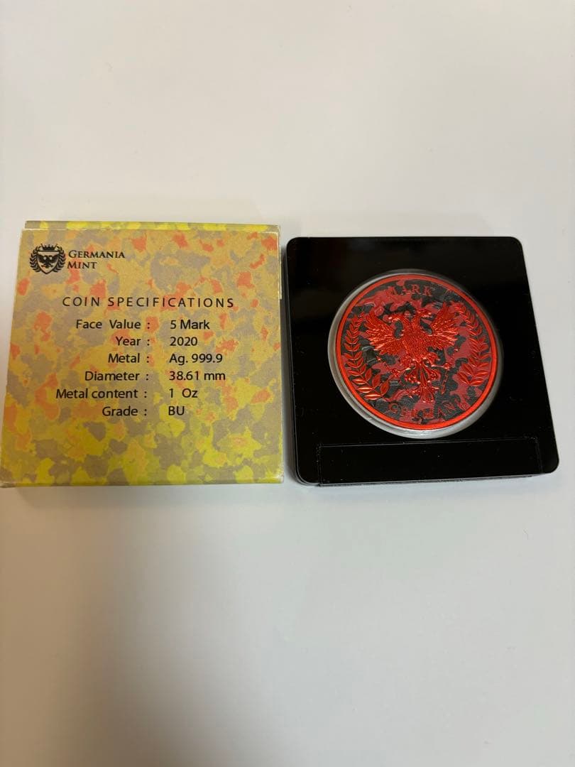 2020 ドイツ ゲルマニア CAMOUFLAGE 純銀1オンス銀貨