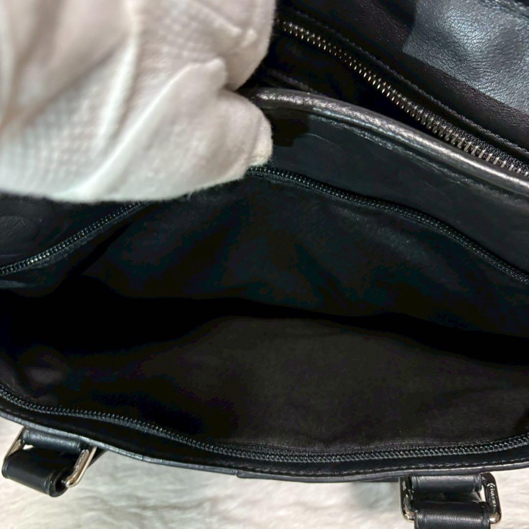 【美品】COACH コーチ70253 オプアートビジネスバッグ　2way A4