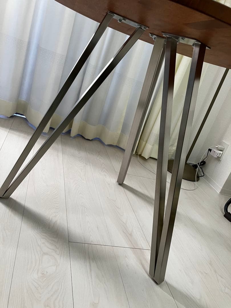 ごKANADEMONO80cmラウンドテーブル カフェテーブル3pin