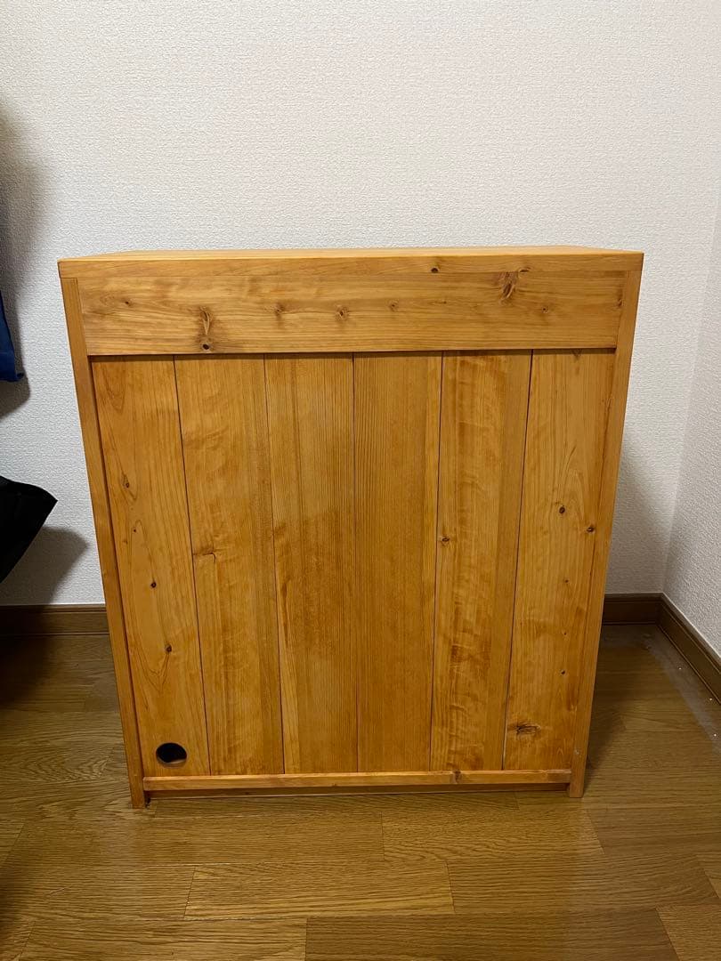 Cube a stump wood ヒノキ水槽台(60×30mm用)