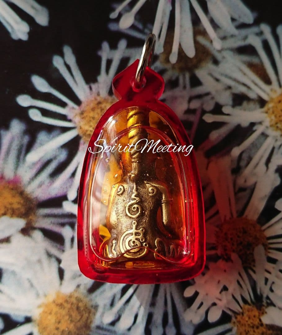 幸運を呼ぶ精霊ンガン プラクルアン 水牛角+精霊油 レア 金運 魅力 人