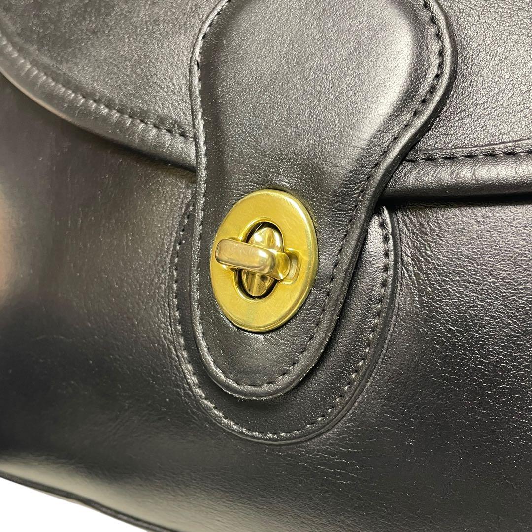 【美品】オールドコーチ USA製 9908 デボンバッグ ショルダーバッグ 黒