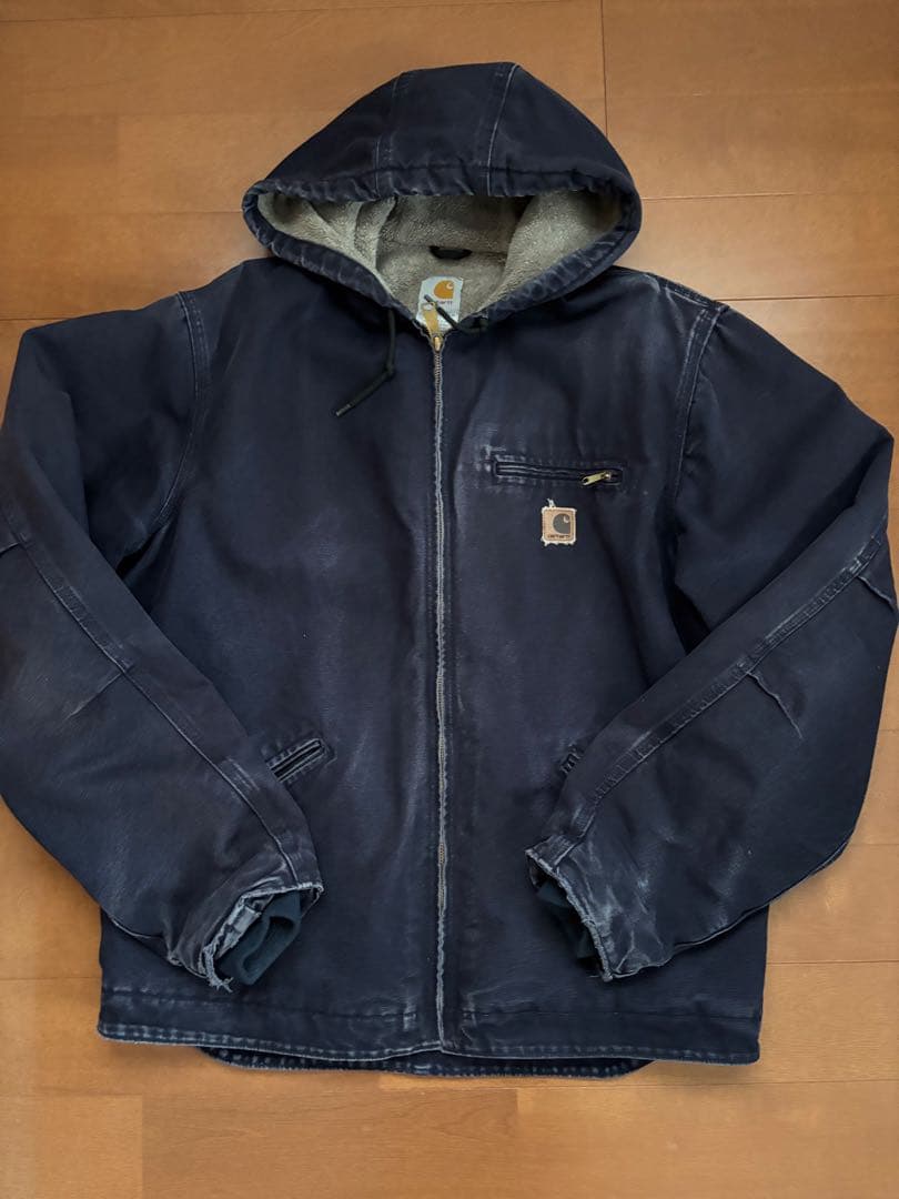 Carhartt シエラジャケット ネイビー フェード l〜xl 古着 used