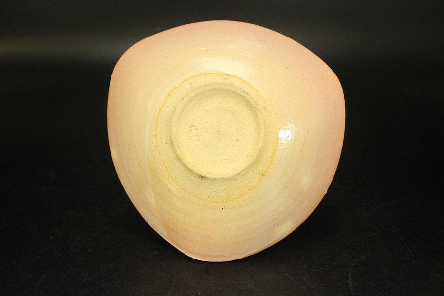 日本芸術院賞受賞 森野嘉光作 御本三角皿 共箱(ZE533)