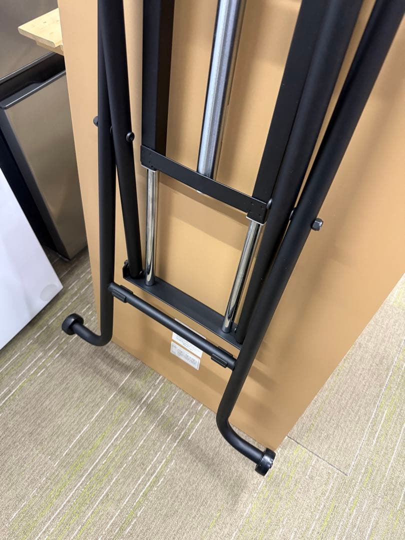 【美品】ニトリ　昇降センターテーブル　(ライザN WW/BK)