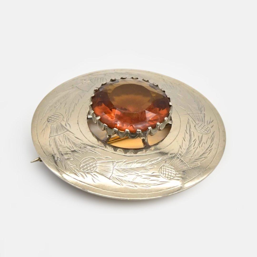 スコットランドのブローチ キルトの留め具 アザミ模様 s0917 - メルカリ