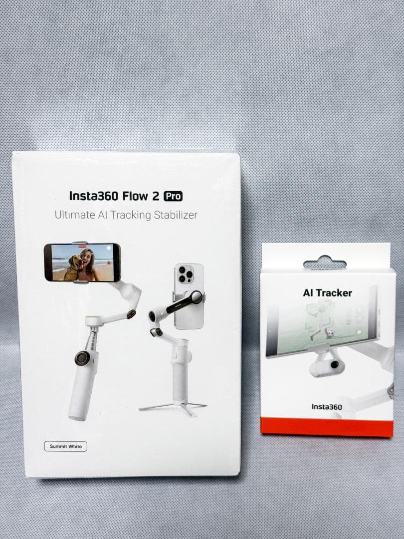 【新品】Insta360 Flow 2 Pro AIトラッカーキット ホワイト Best Phone Gimbals | Insta360 Flow 2 Series with AI Tracking