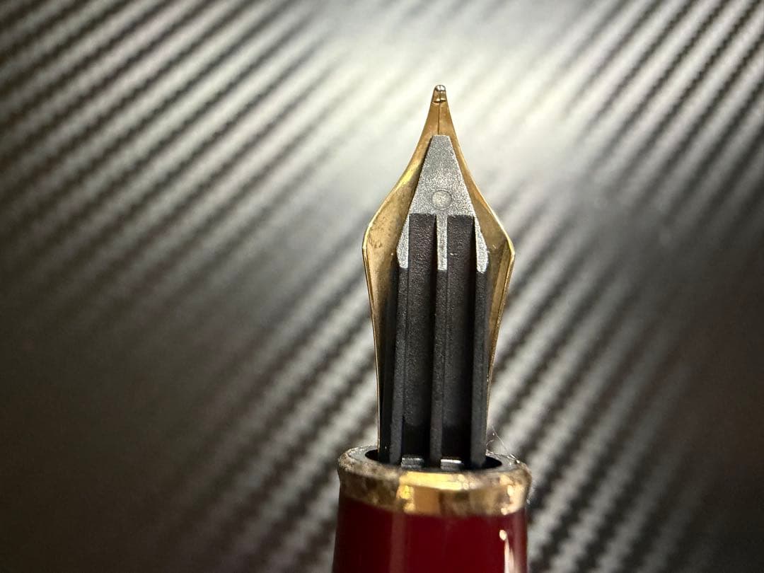 美品 Mont Blanc 144 万年筆 ボルドー 中白 F 細字 - メルカリ