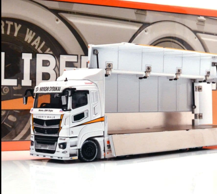 リバティウォーク・LBトラックスミツビシフソースーパーグレートトランスポーター