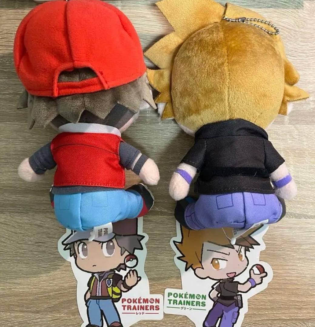 ポケモントレーナーズ レッド グリーン ぬいぐるみ - メルカリ