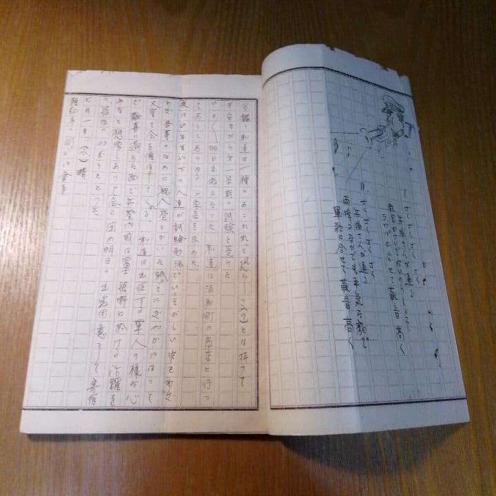 昭和6年7月 軍事講習日記 埼玉県師範学校 生徒 原稿用紙 直筆