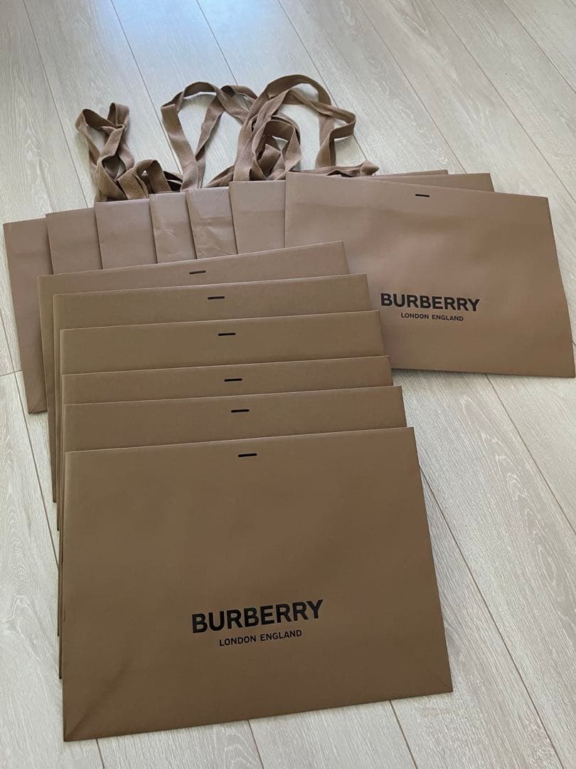 BURBERRY バーバリーショッパー ショップ袋 22枚セット ブラウン