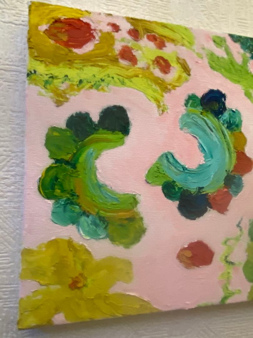 油彩画 【南国ゴーヤ】一点もの F3