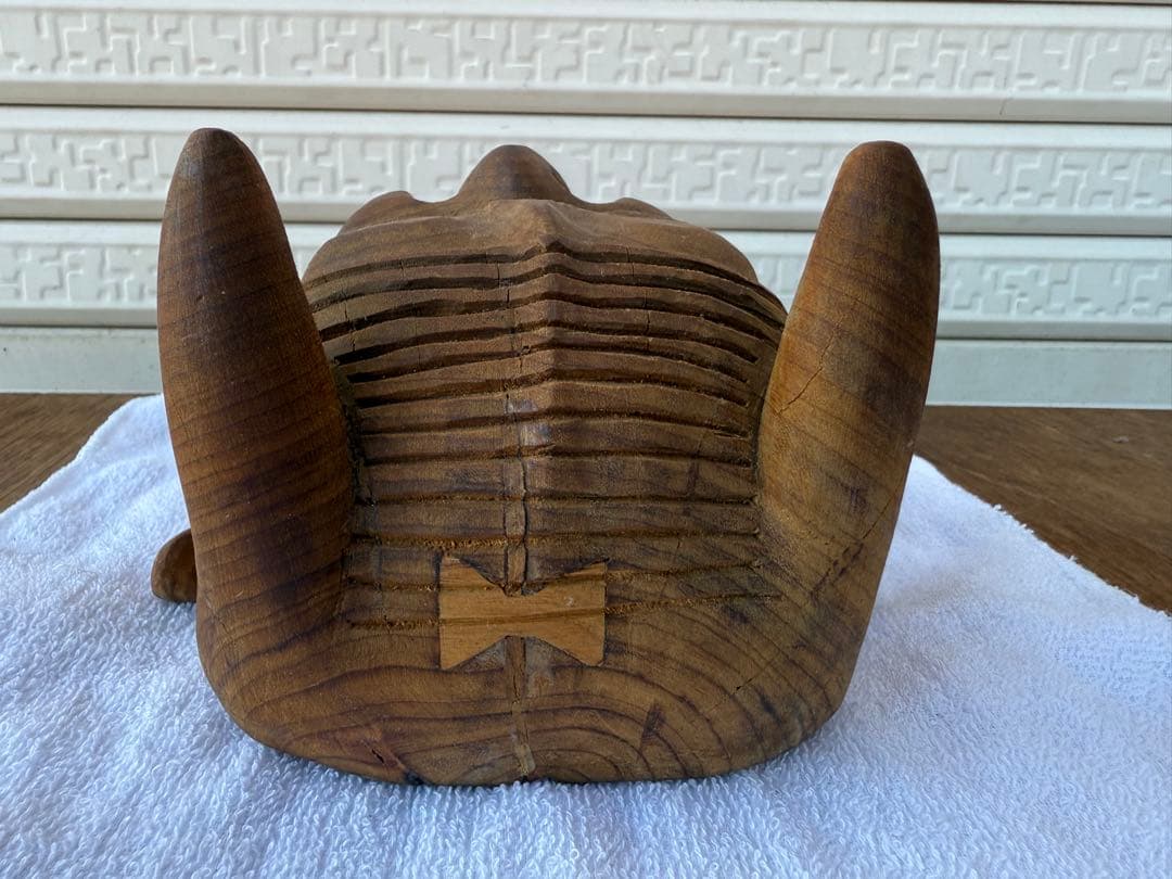 O-2026】お面 般若 工芸品 民芸品 木製 木彫り