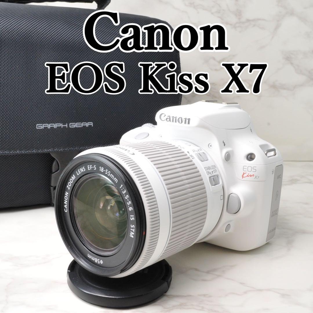 美品❣️ショット数新品級 Canon EOS Kiss X7⭐️ホワイト - メルカリ